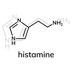 Histamine vector icon on white  bakground