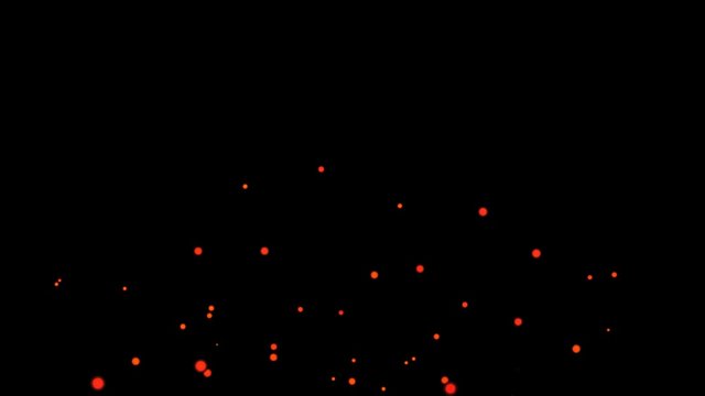 Floating Fire Particle  for Footage Background Video.