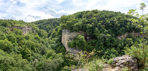 Mountain landscape is a place of rest and travel.
