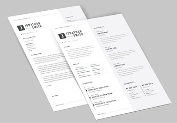 Classic Resume and Cover Letter Set