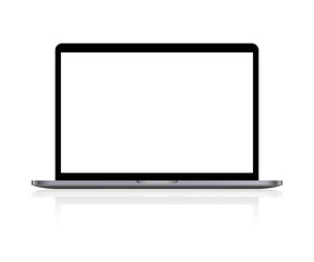 Laptop in a realistic style for various websites. Vector illustration