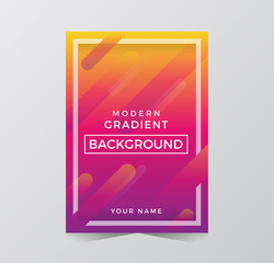 Minimal covers design. Colorful background gradients. Geometric patterns