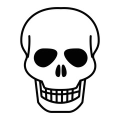 Isolated skull head design vector illustration