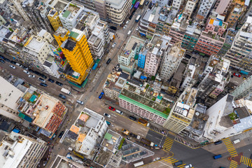  Aerial view of Hong Kong city