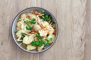 Potato Salad with Broccoli and Carrots