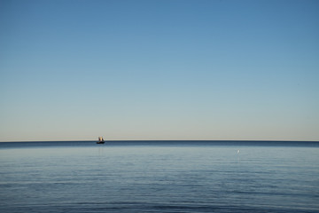 Obraz premium boat on the sea