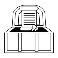 Isolated treasure chest design vector illustration