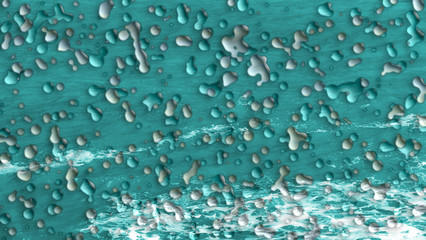 Gocce di acqua in mare