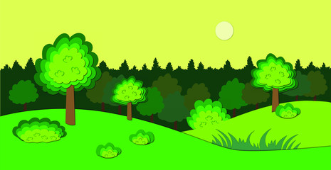 Obraz premium landscape with trees