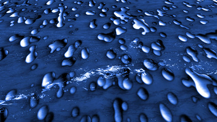 Gocce di acqua in mare