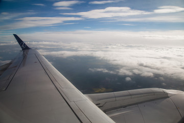 Fototapeta na wymiar Landscape from the plane 