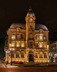 Ancient building with nocturnal illumination