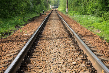 railway in the forest