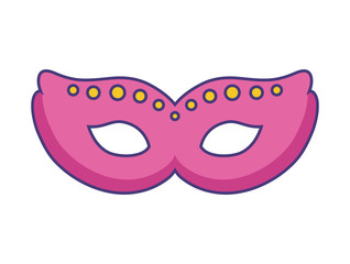 mask carnival accessory isolated icon