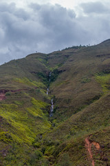 waterfall in the mountains of colombia