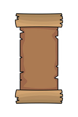 Isolated medieval paper with stamp design vector illustration