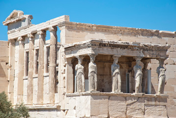 Fototapeta premium A hot day on the Acropolis of Athens, Greece, June 2019.