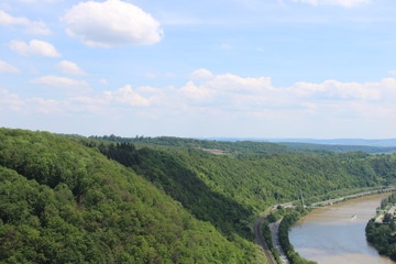 Fototapeta na wymiar view of german river neckar