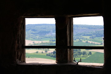 Window of medival castle