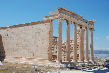 Obraz premium A hot day on the Acropolis of Athens, Greece, June 2019.