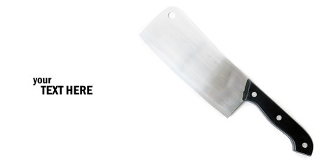 Kitchen knife isolated on the white