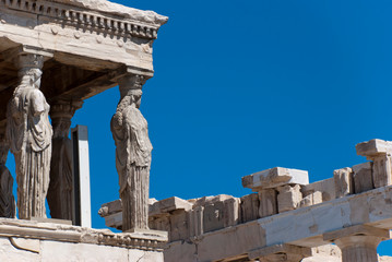 A hot day on the Acropolis of Athens, Greece, June 2019.