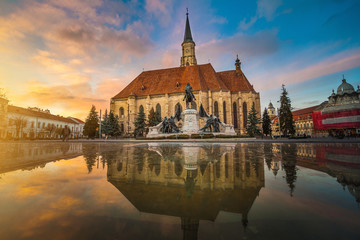 The city of Cluj-Napoca, St. Michael Church