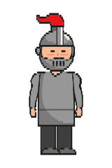 Isolated medieval knight design vector illustration