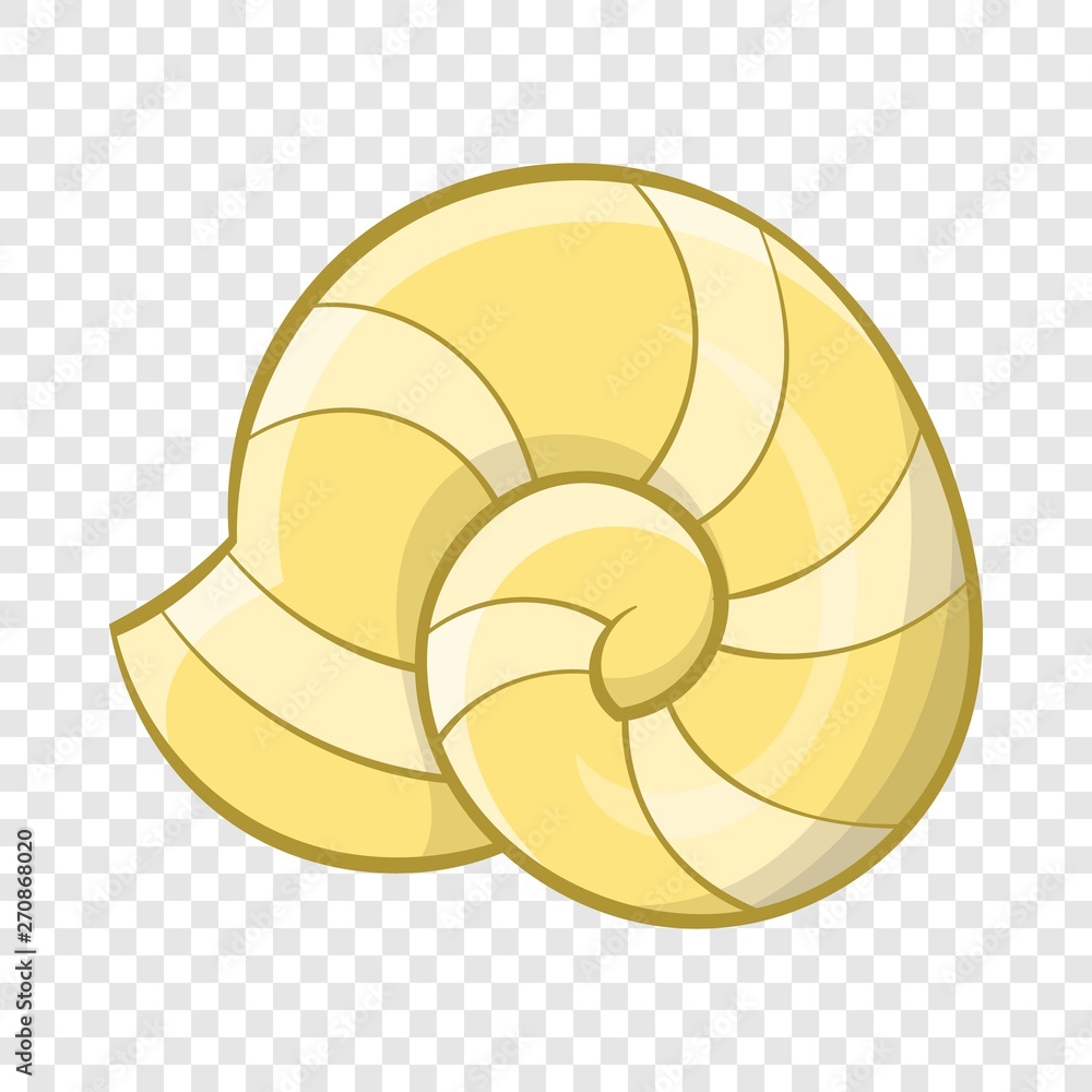 Poster shell icon. cartoon illustration of shell vector icon for web design