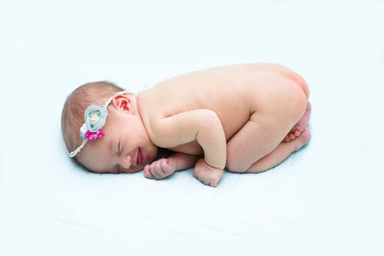 Newborn Baby With No Clothes On.