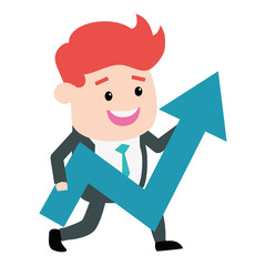 businessman with arrow