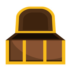 Isolated treasure chest design vector illustration