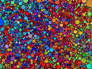 colorful abstract backgrounds in circles and polka dots
