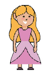 Isolated medieval princess design vector illustration