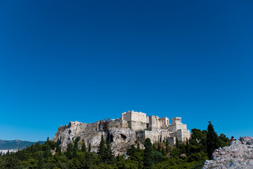 A hot day on the Acropolis of Athens, Greece, June 2019.