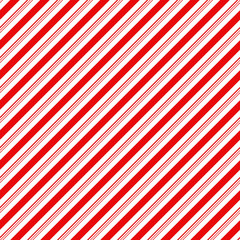 Candy Cane Stripes Seamless Pattern - Diagonal candy cane stripes repeating pattern design - 270872005