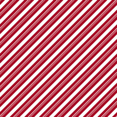 Naklejka premium Candy Cane Stripes Seamless Pattern - Diagonal candy cane stripes repeating pattern design