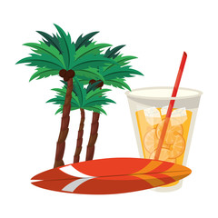 Summer cartoons drinks and cocktails