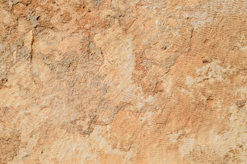 Texture of processed ancient marble block. Traces of ancient tools
