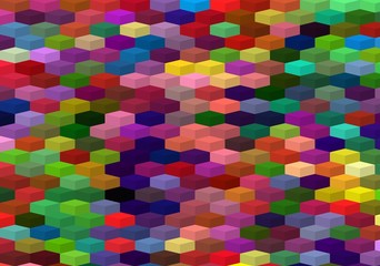isometric minimal abstract cubes and squares colorful backgrounds textures patterns