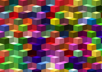 isometric minimal abstract cubes and squares colorful backgrounds textures patterns