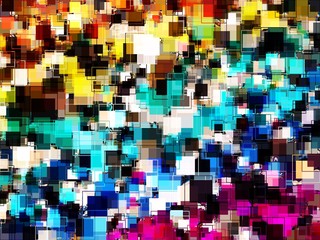 isometric minimal abstract cubes and squares colorful backgrounds textures patterns