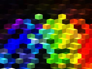 isometric minimal abstract cubes and squares colorful backgrounds textures patterns