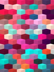 isometric minimal abstract cubes and squares colorful backgrounds textures patterns