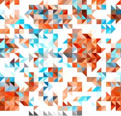 squares and triangles isometric abstract conceptual colorful background and patterns