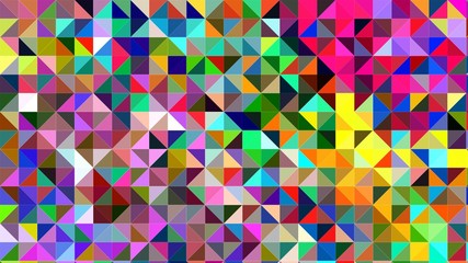 squares and triangles isometric abstract conceptual colorful background and patterns
