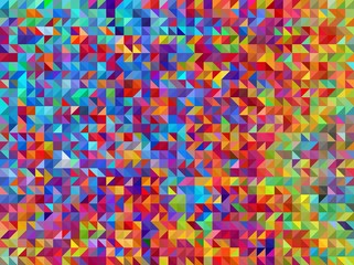 Fototapeta na wymiar squares and triangles isometric abstract conceptual colorful background and patterns