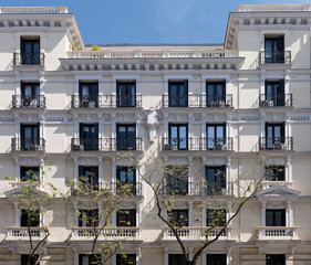 Facade of beautiful apartments