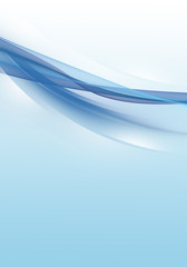 Abstract background waves. White and blue abstract background