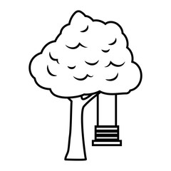 tree with swing